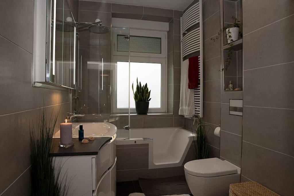 Md-7 Lutherstrasse 15 - Luxus-Wasserbett-Smarttv-Terrasse-2Schlafzimmer Magdeburg Zewnętrze zdjęcie